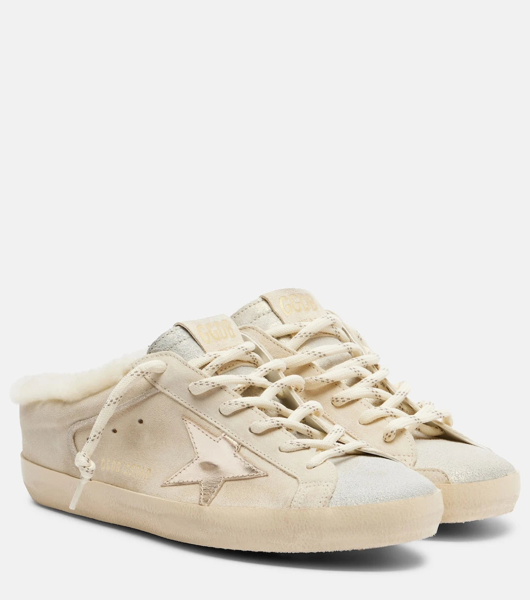Golden Goose - Super-Star shearling-lined suede sneakers
