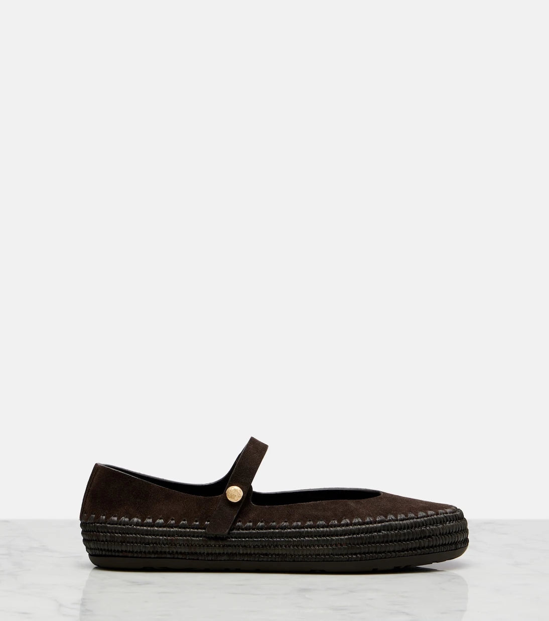 Loewe - Paula's Ibiza Rio suede Mary Jane flats