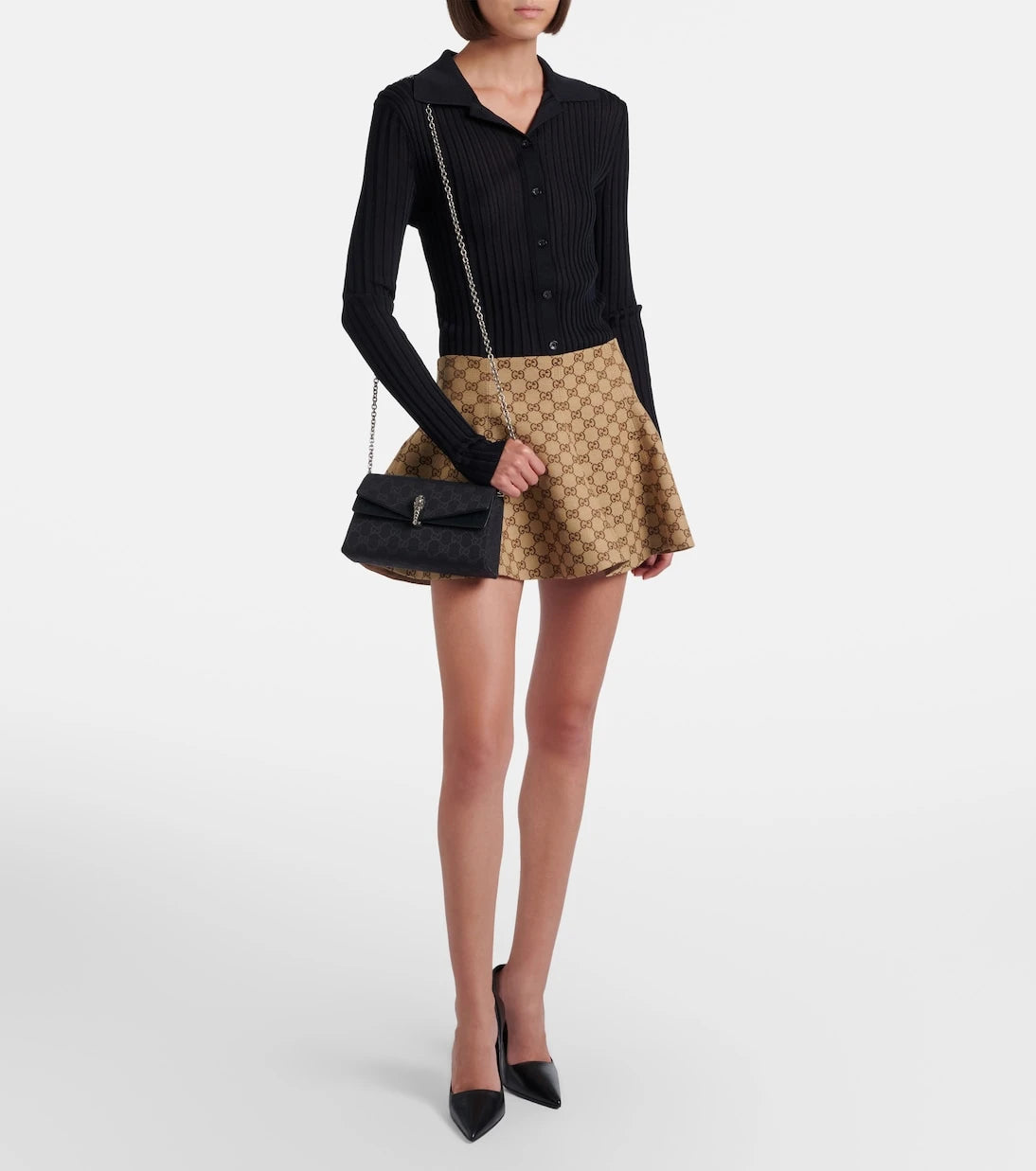 Gucci - Dionysus Small GG canvas shoulder bag