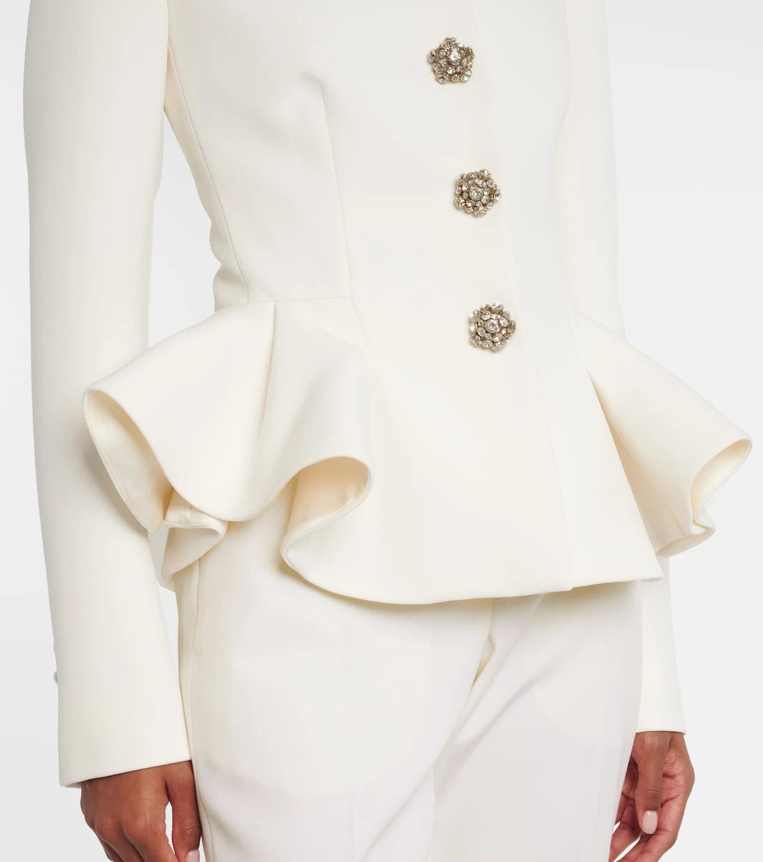 Safiyaa - Tomomi embellished peplum jacket