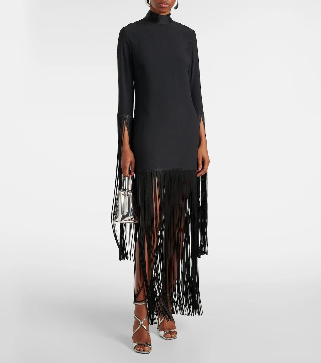 Taller Marmo - Chicago fringed crêpe minidress