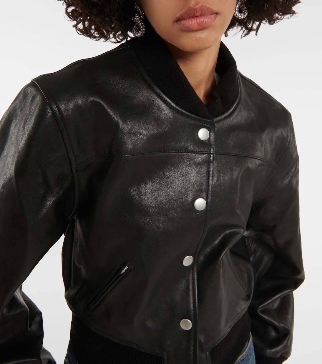 Isabel Marant - Adriel leather bomber jacket