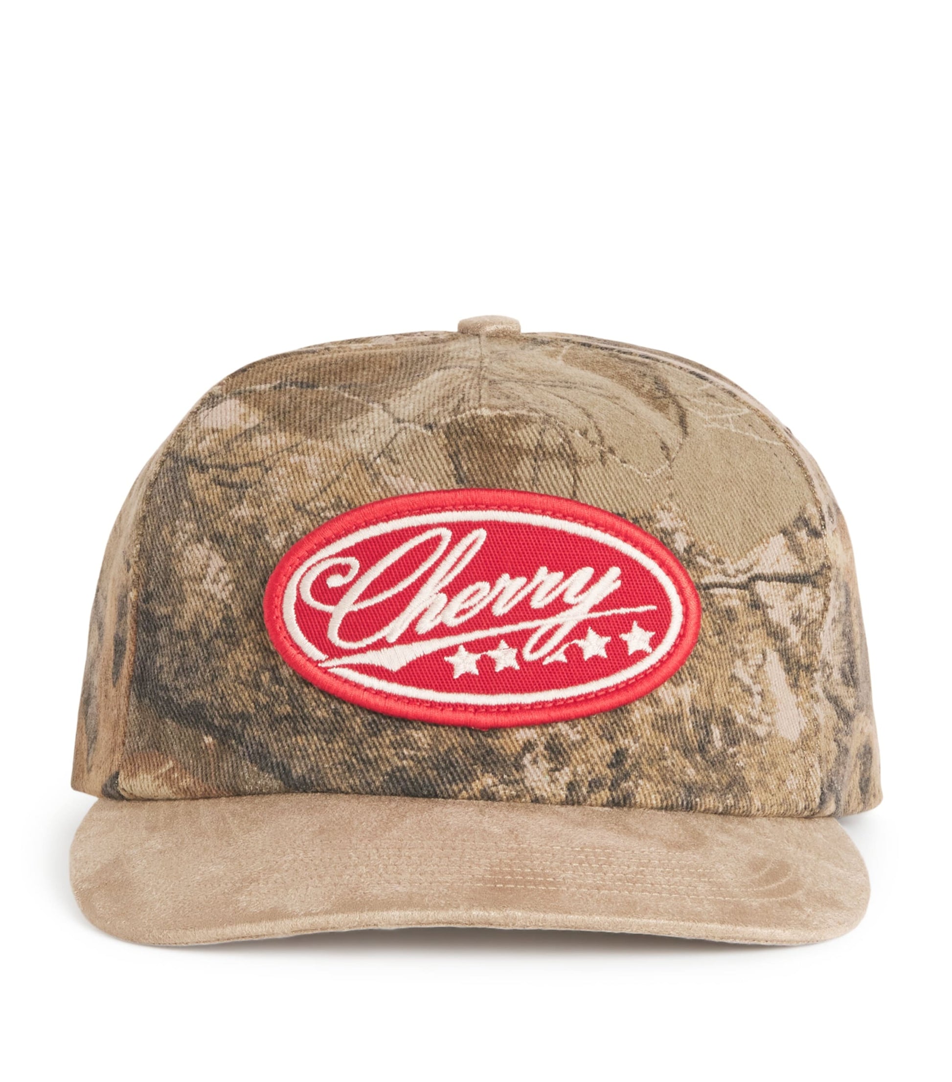 Canvas Camouflage Print Logo Baseball Cap