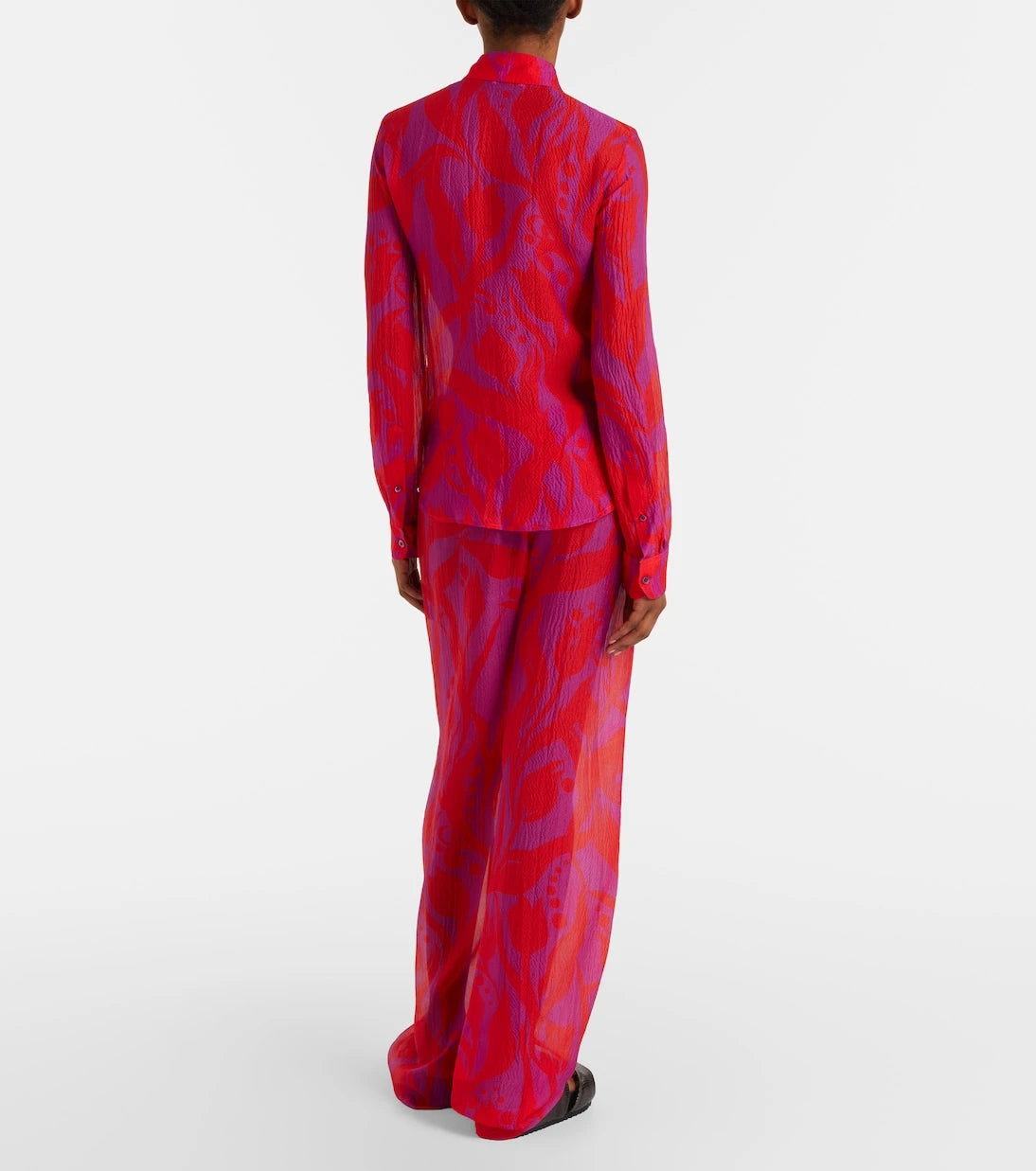 Dries Van Noten - Pachas silk straight pants