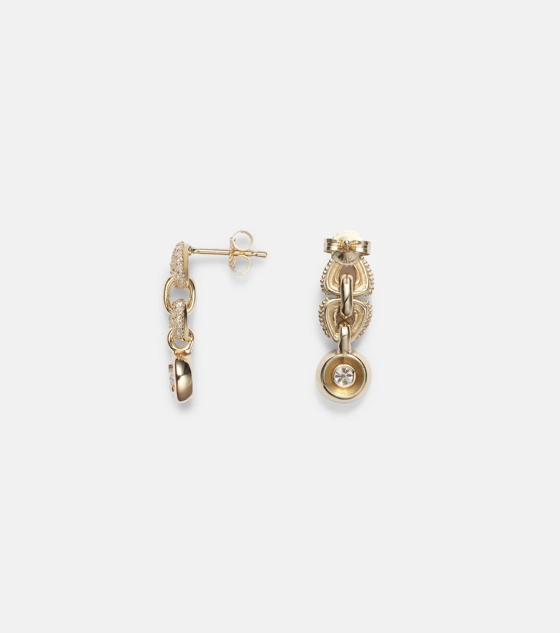 Stone and Strand - Rossellini 14kt gold earrings with diamonds