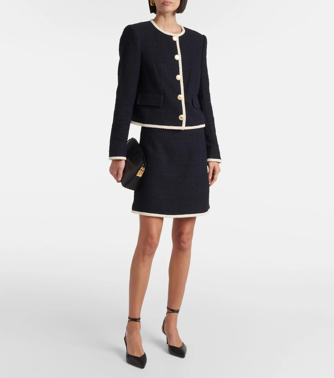 Veronica Beard - Mabel cropped tweed jacket