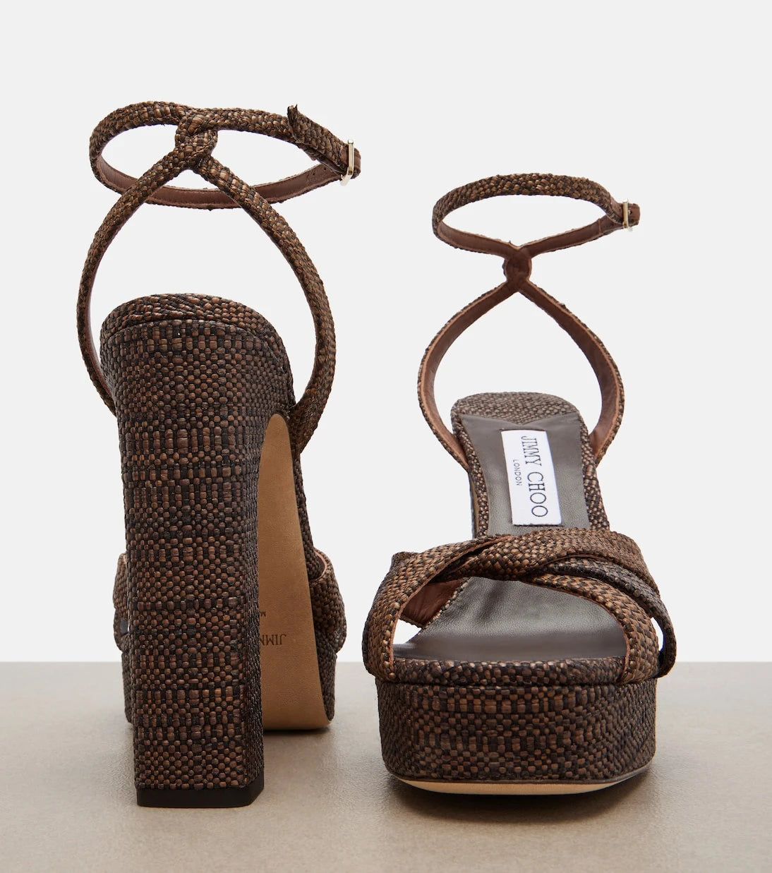 Jimmy Choo - Kove woven platform sandals