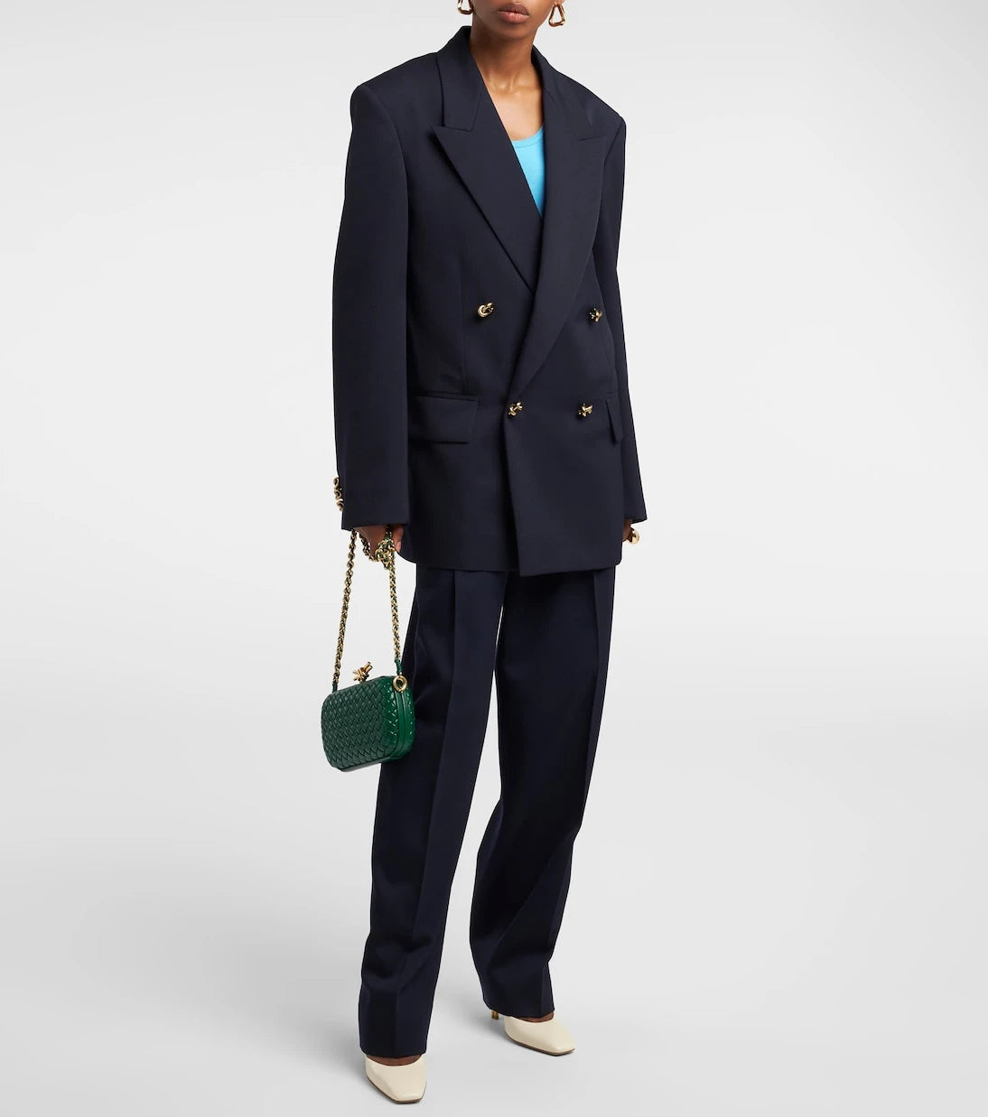 Bottega Veneta - Double-breasted wool blazer