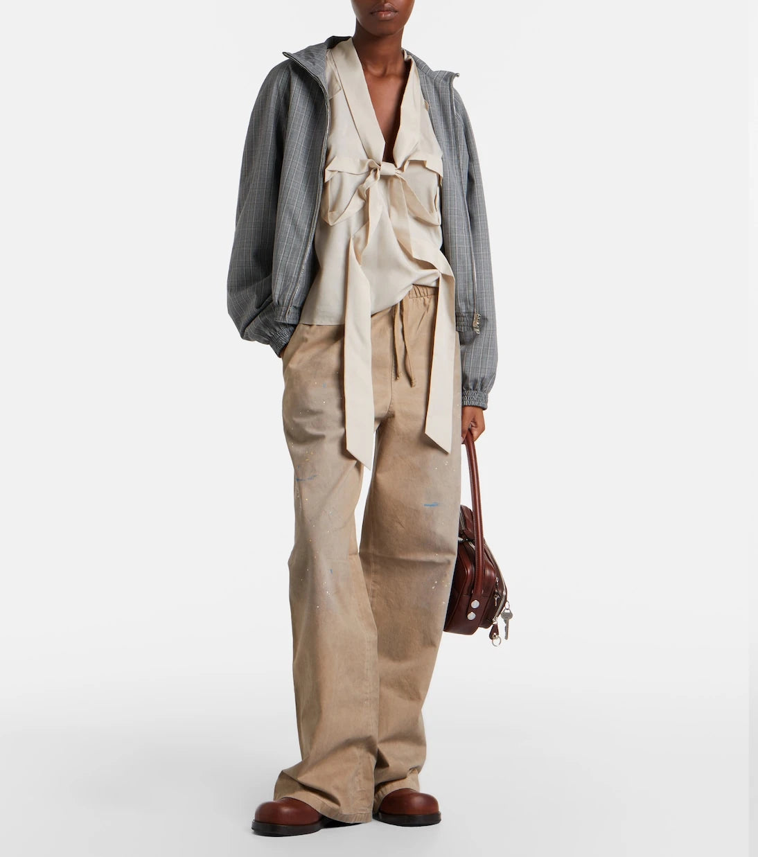 Acne Studios - Cotton twill wide-leg pants