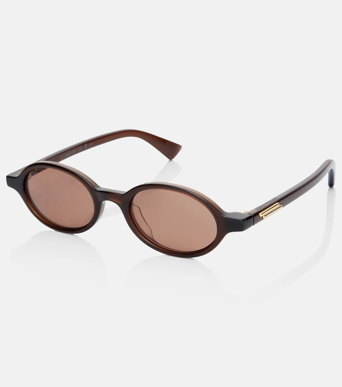 Bottega Veneta - Slim Ribbon oval sunglasses