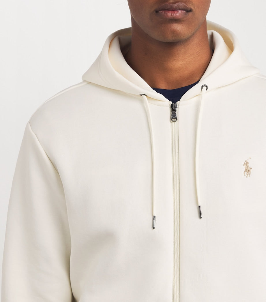 Polo Pony Zip-Up Hoodie NATURAL