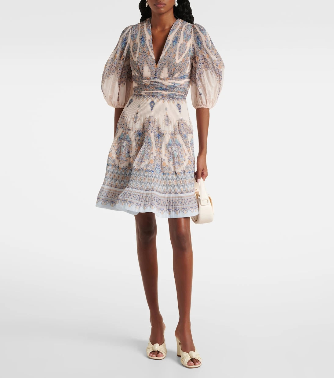 Zimmermann - Paisley pleated minidress