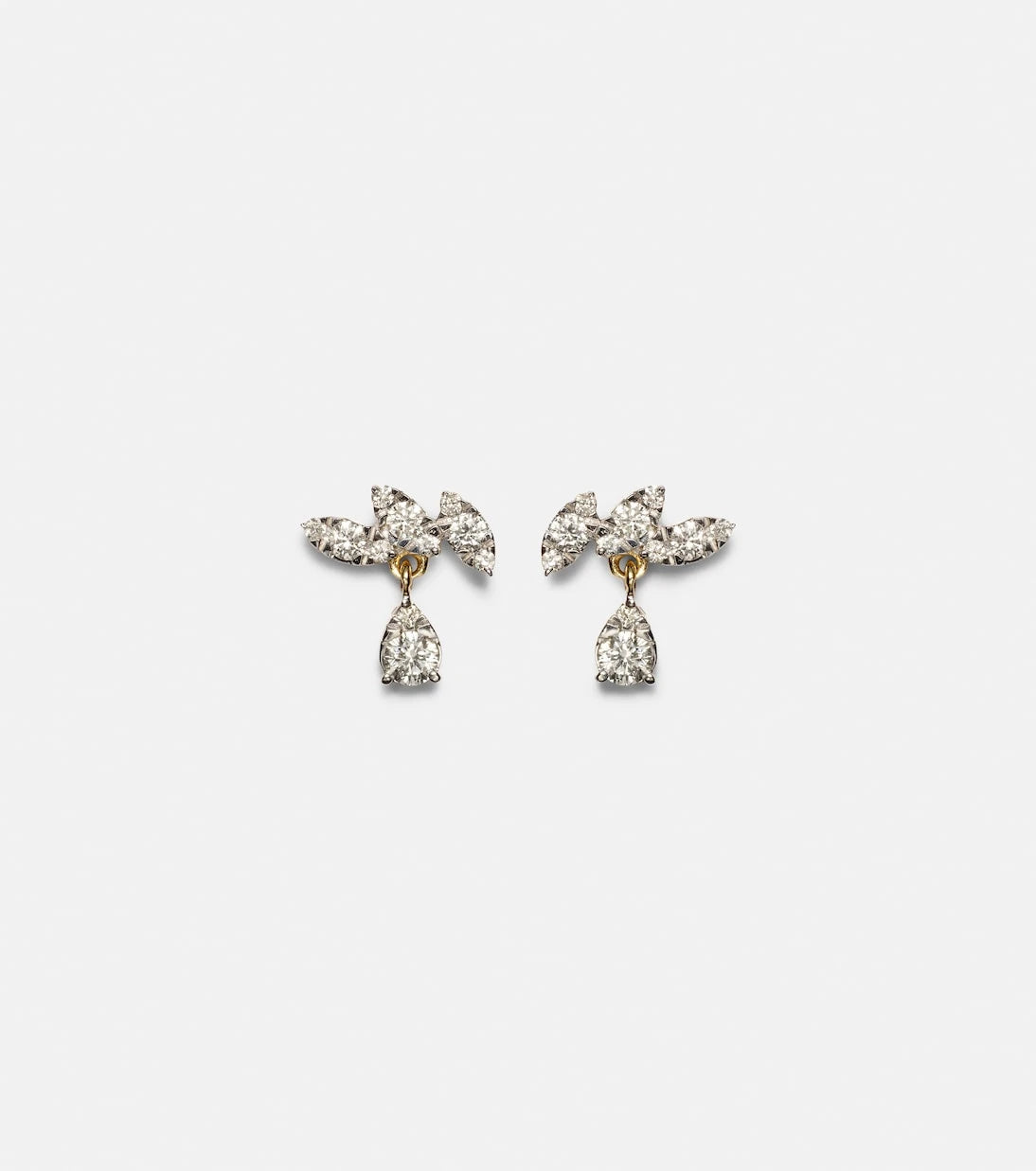 Stone and Strand - Muse Drop 10kt gold earrings with diamonds