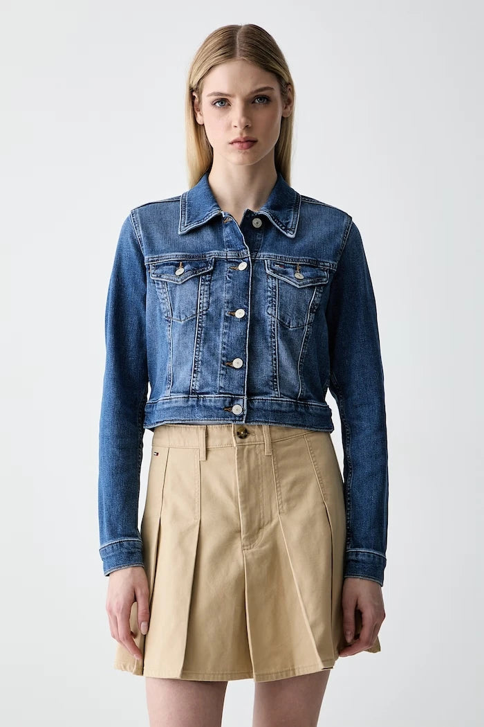 Tommy Jeans geçiş mevsimi kadın denim ceket