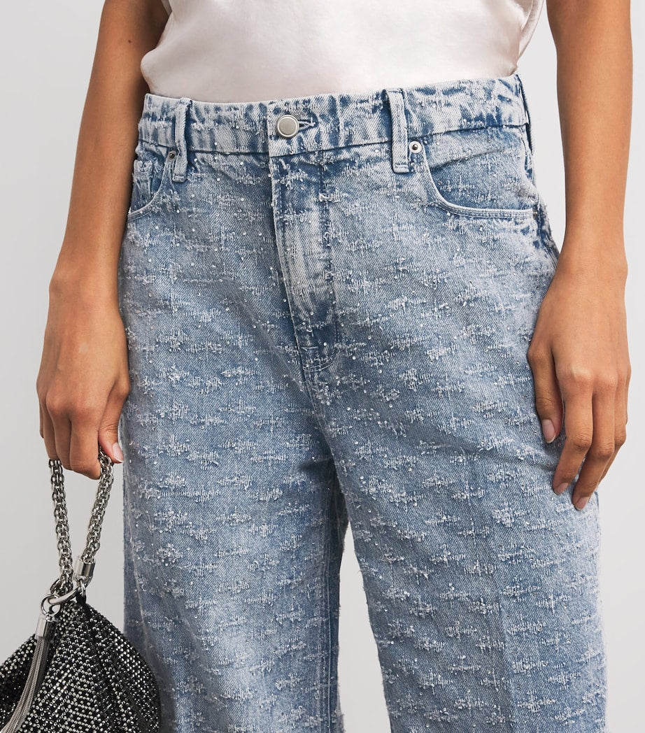 Good American Blue Good Skate Wide-Leg Jeans