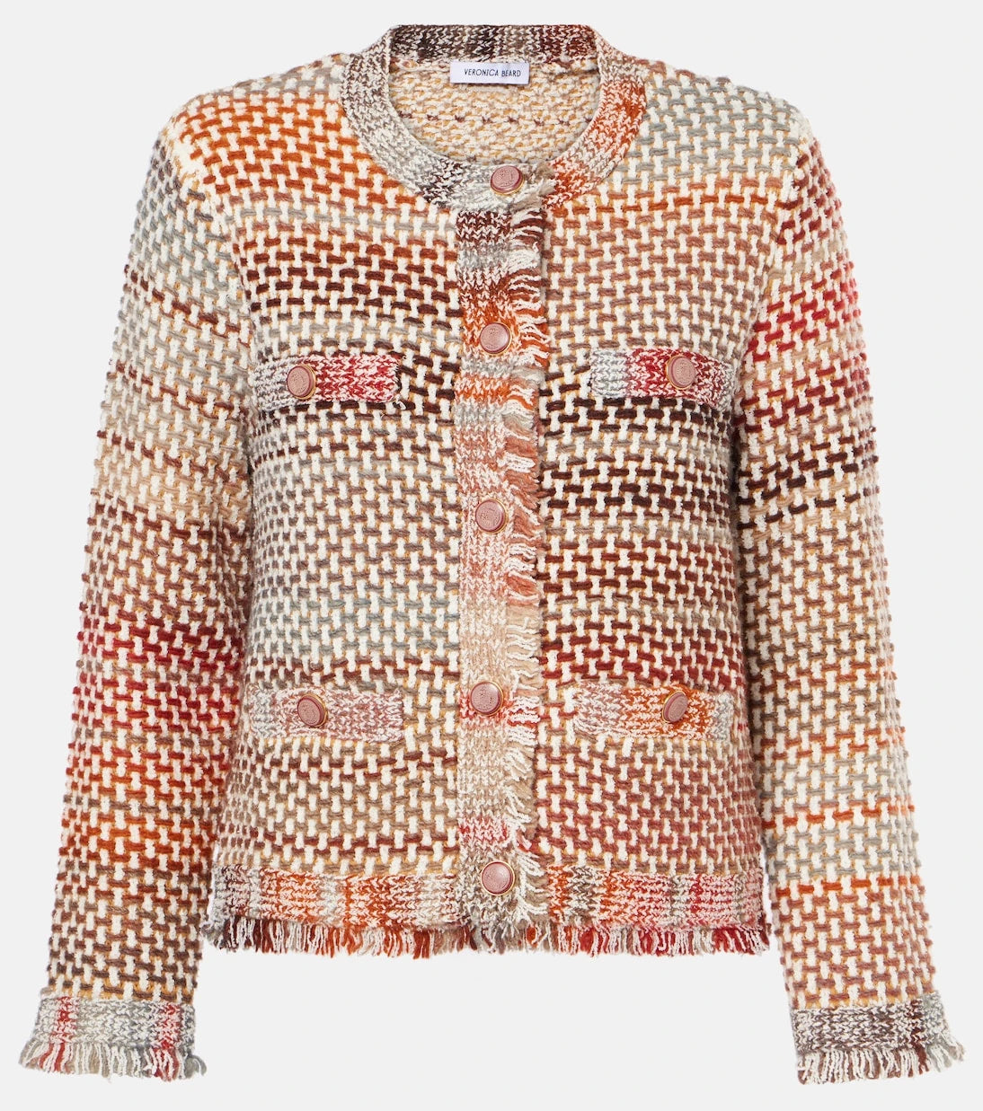 Veronica Beard - Sariyah cotton and wool-blend knit jacket