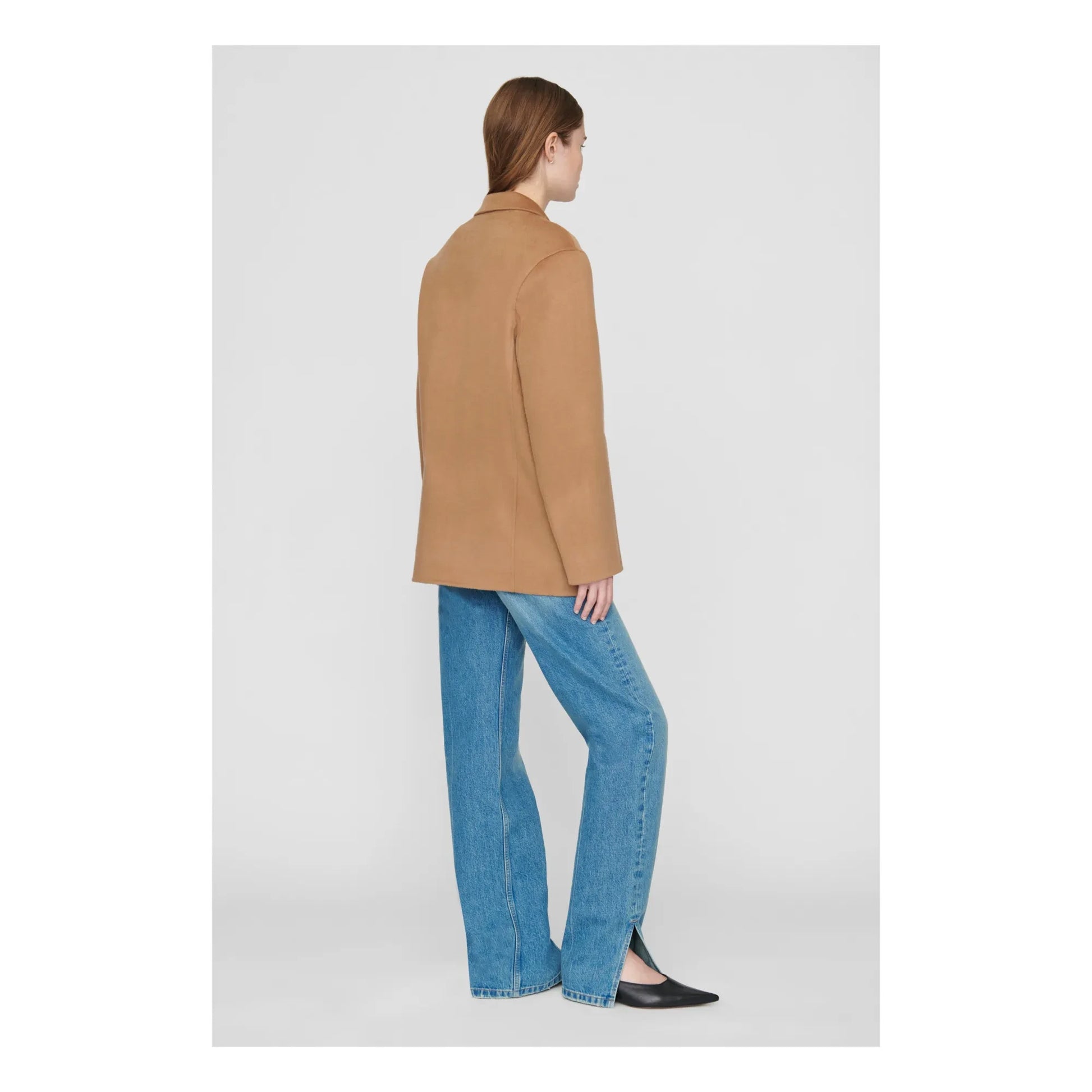 Anine Bing - Quinn Wool and Cashmere Jacket | Camel