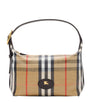 Burberry Leather Check Shoulder Bag