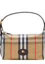 Burberry Leather Check Shoulder Bag