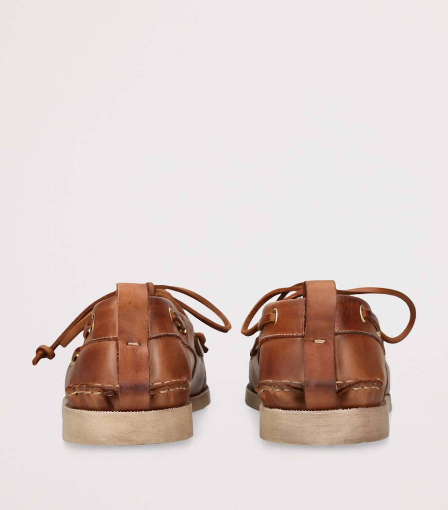 Golden Goose Leather Boat Shoes