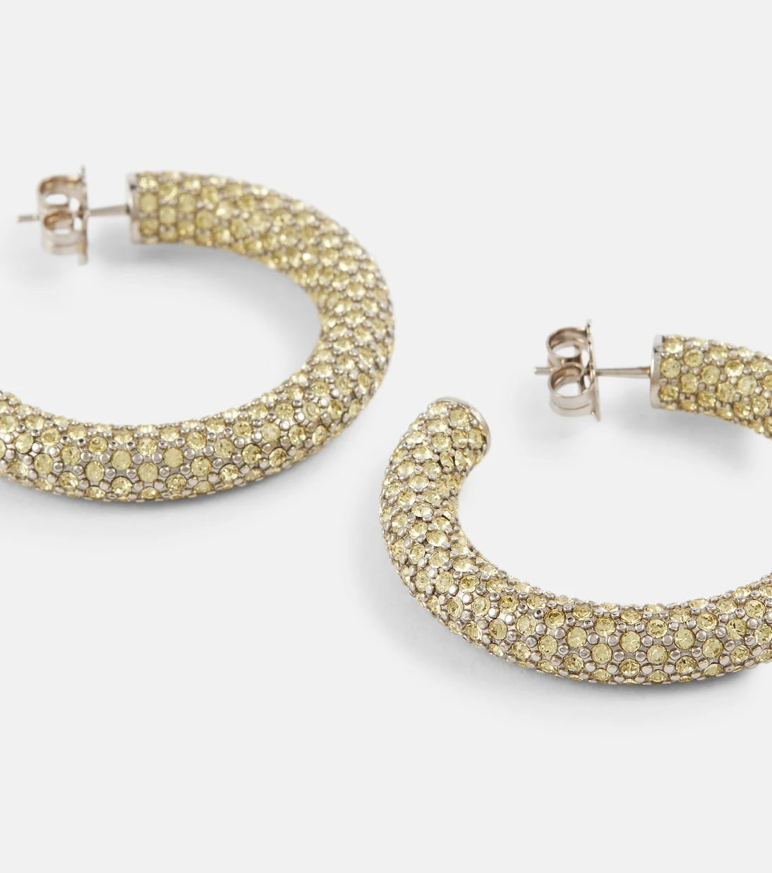 Amina Muaddi - Cameron medium hoop earrings