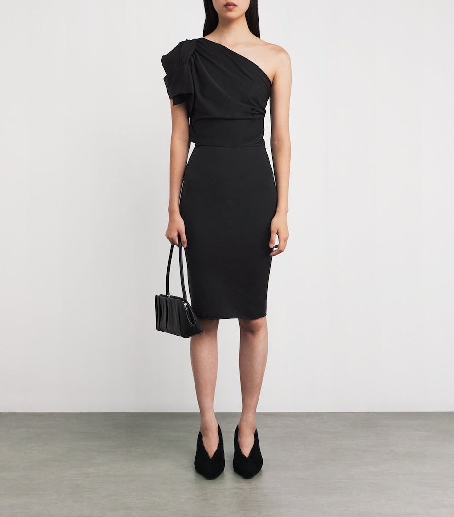 Rick Owens Twisted One-Shoulder Mini Dress