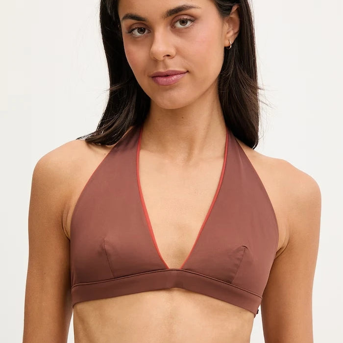 Max Mara Beachwear iki yüzlü kadın bikini üstü ABAZIA