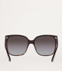 Brown Acetate Square Sunglasses