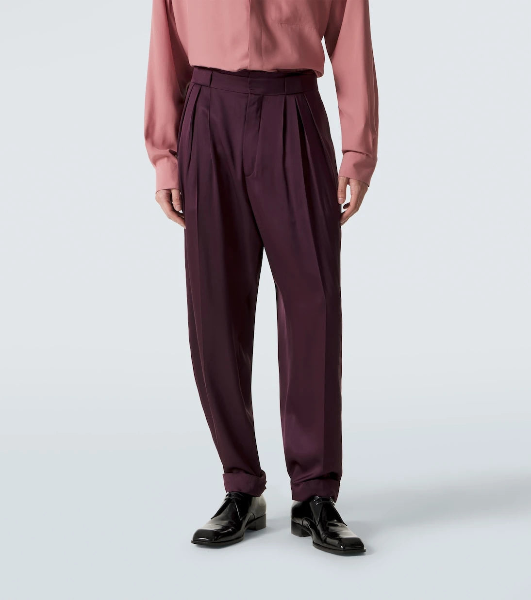 Saint Laurent - Silk suit pants