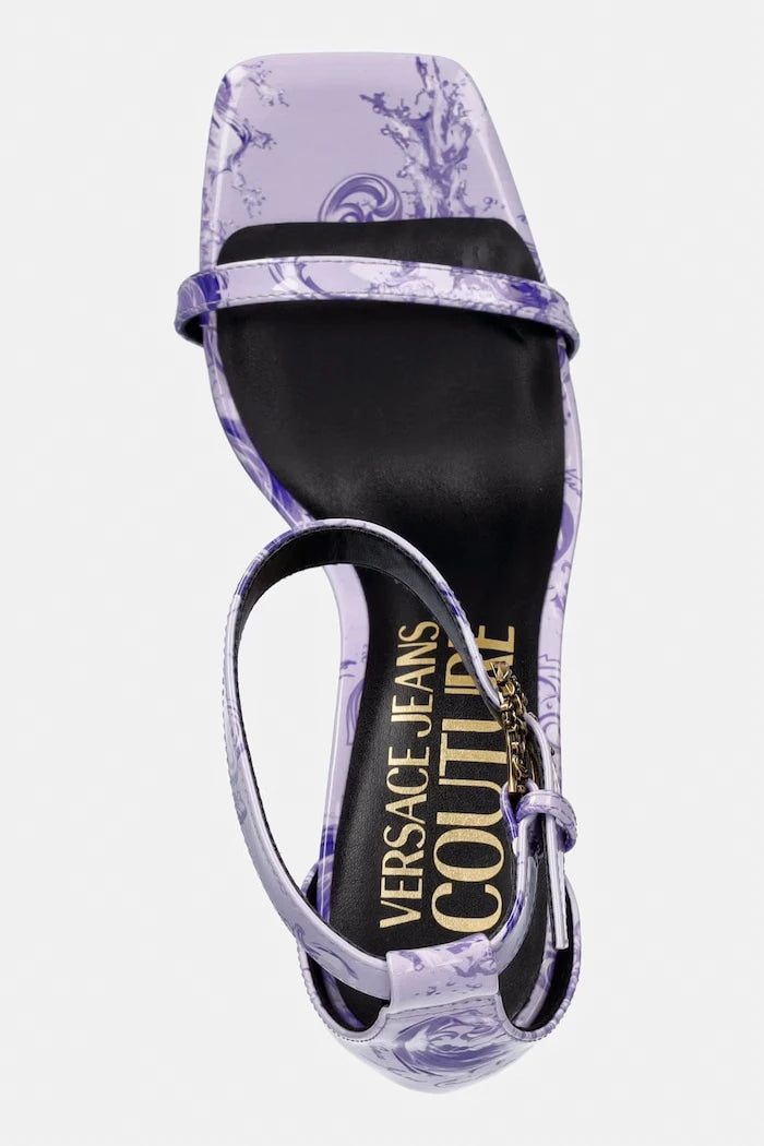 Versace Jeans Couture сандали с висок ток