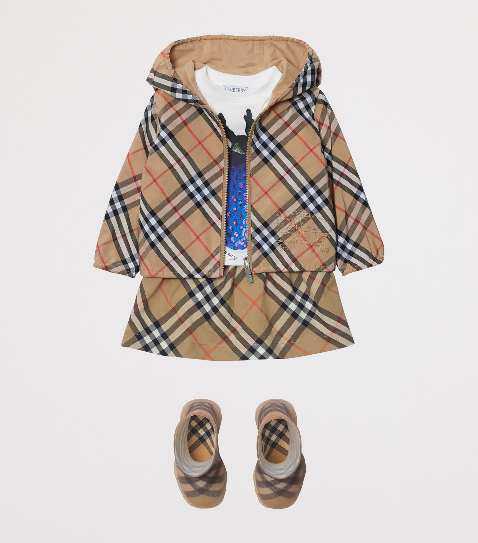 Burberry Kids Cotton-Blend Reversible Hooded Jacket (6-24 Months)