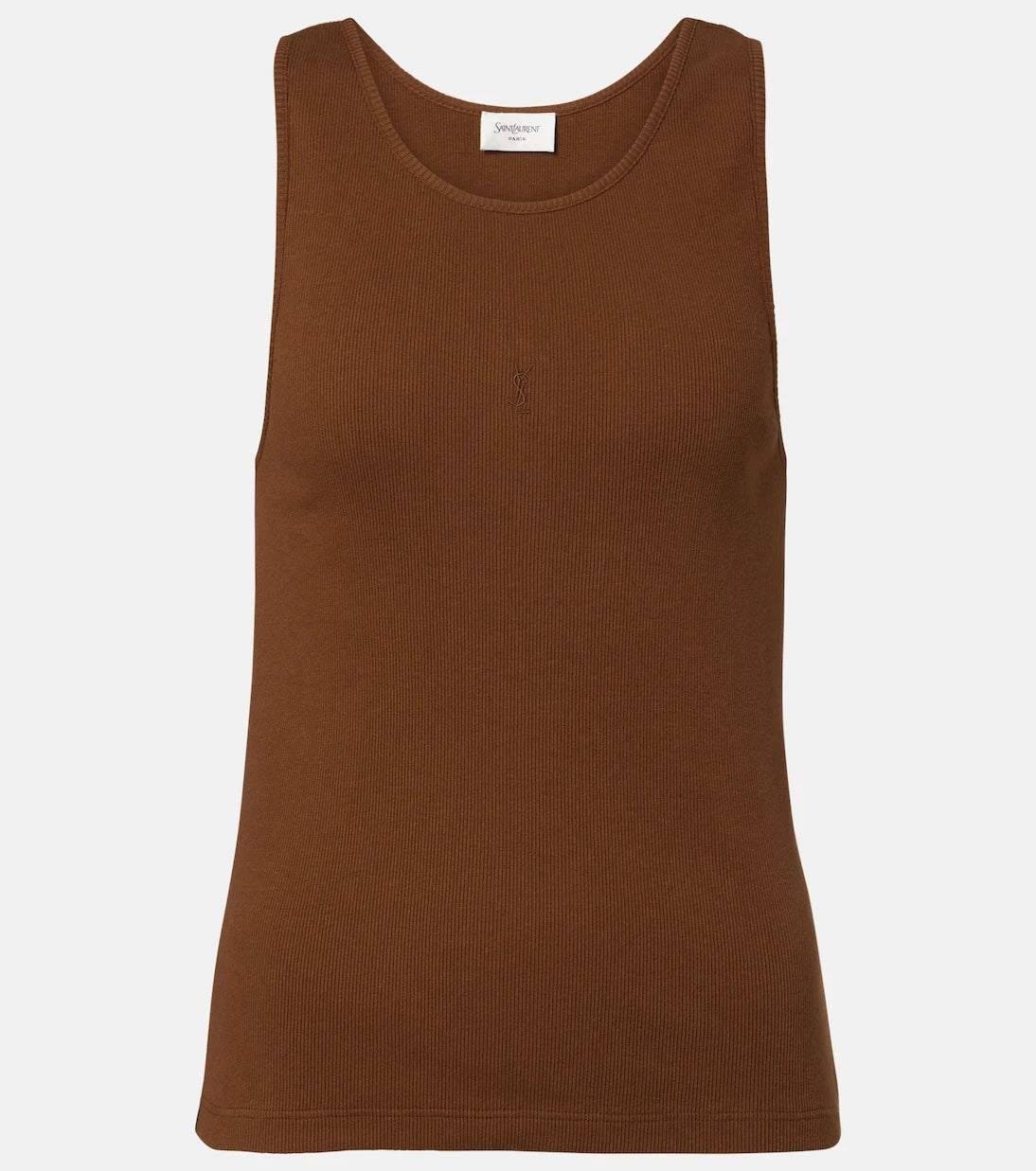 Saint Laurent - Cassandre cotton jersey tank top