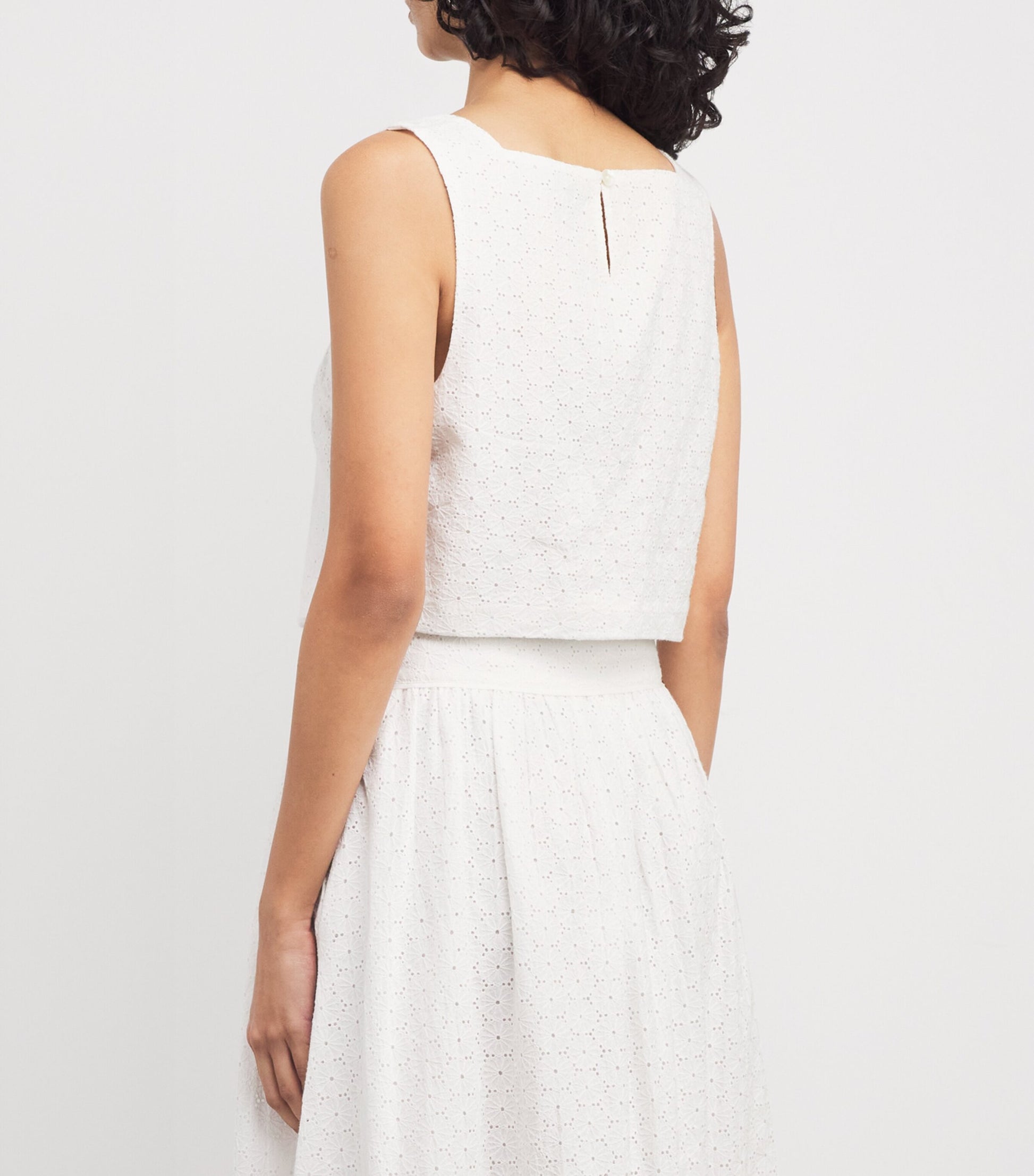 Cotton Aelita Crop Top WHITE