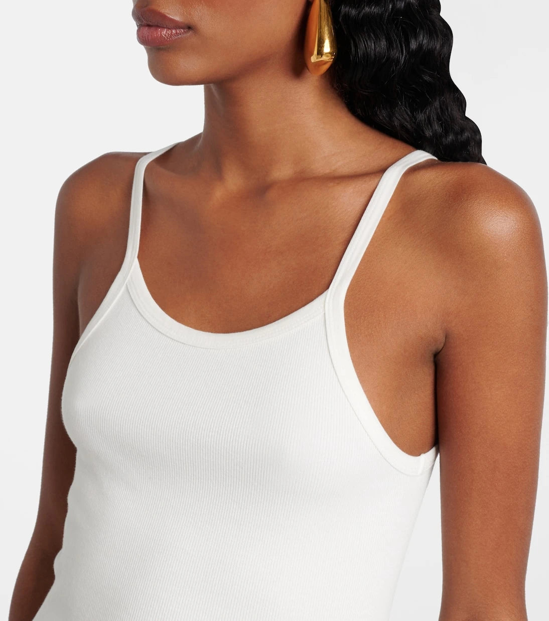 Slvrlake - Ribbed-knit cotton jersey tank top