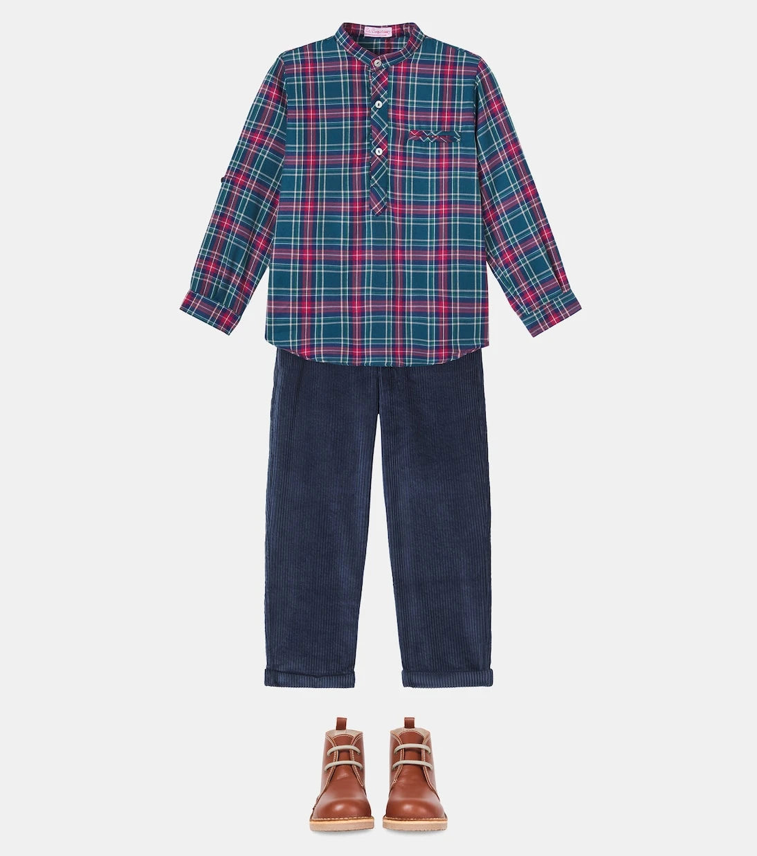 La Coqueta - Mateo tartan cotton-blend shirt