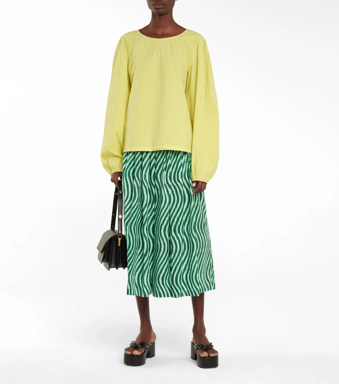 Dries Van Noten - Cotton poplin-blend top