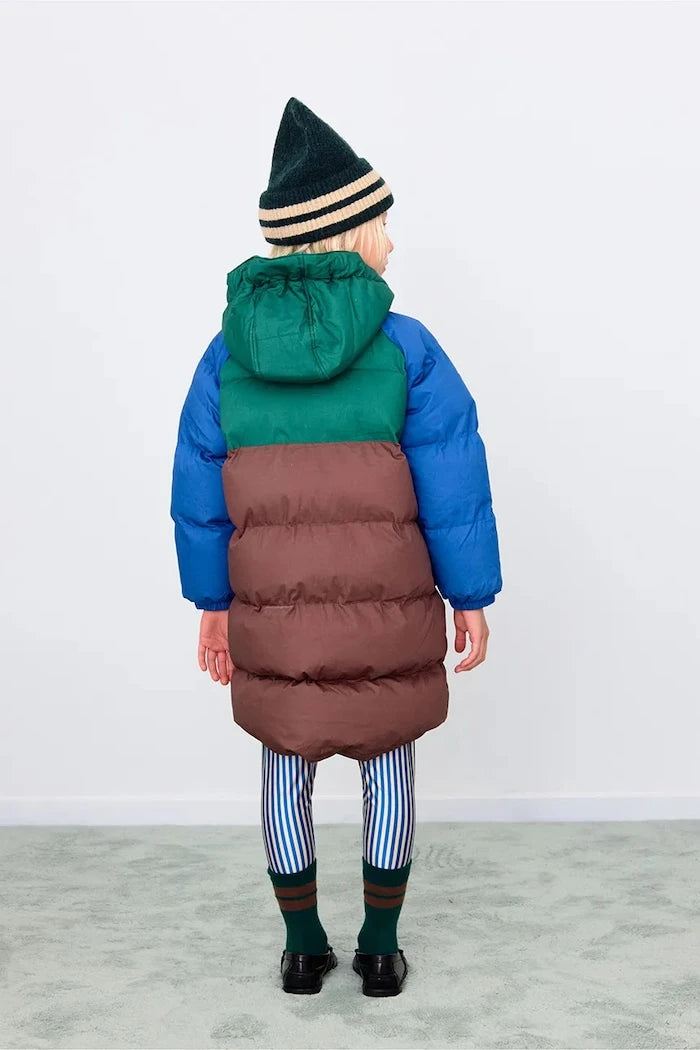 Детско яке Tinycottons COLOR BLOCK PADDED JACKET