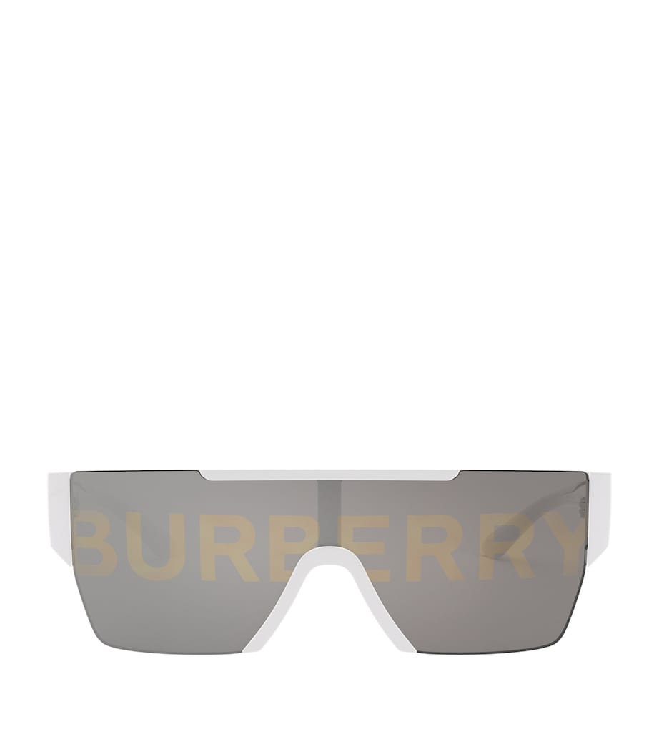 Rectangular Logo Sunglasses