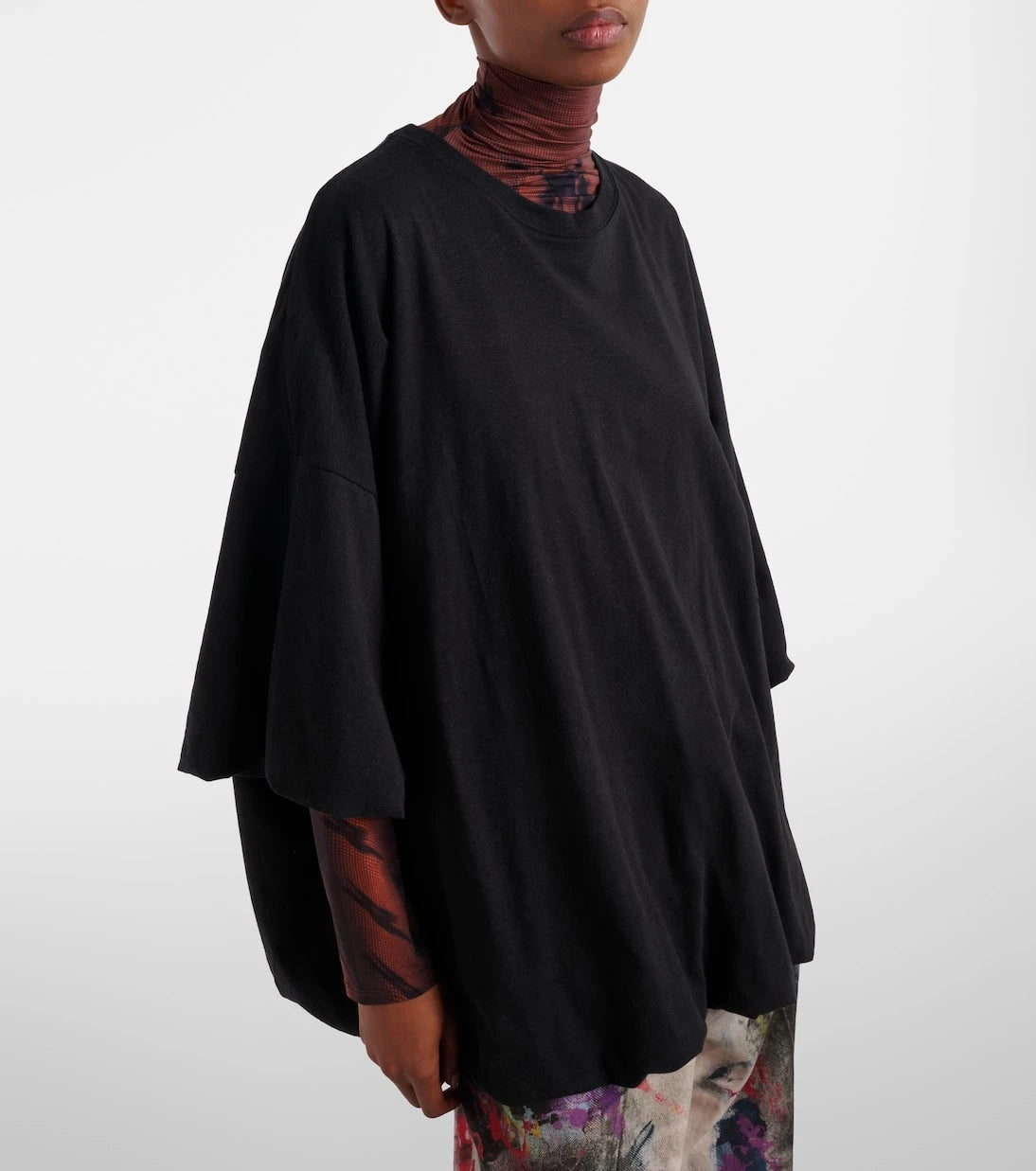 Acne Studios - Eniko logo gathered cotton-blend jersey T-shirt