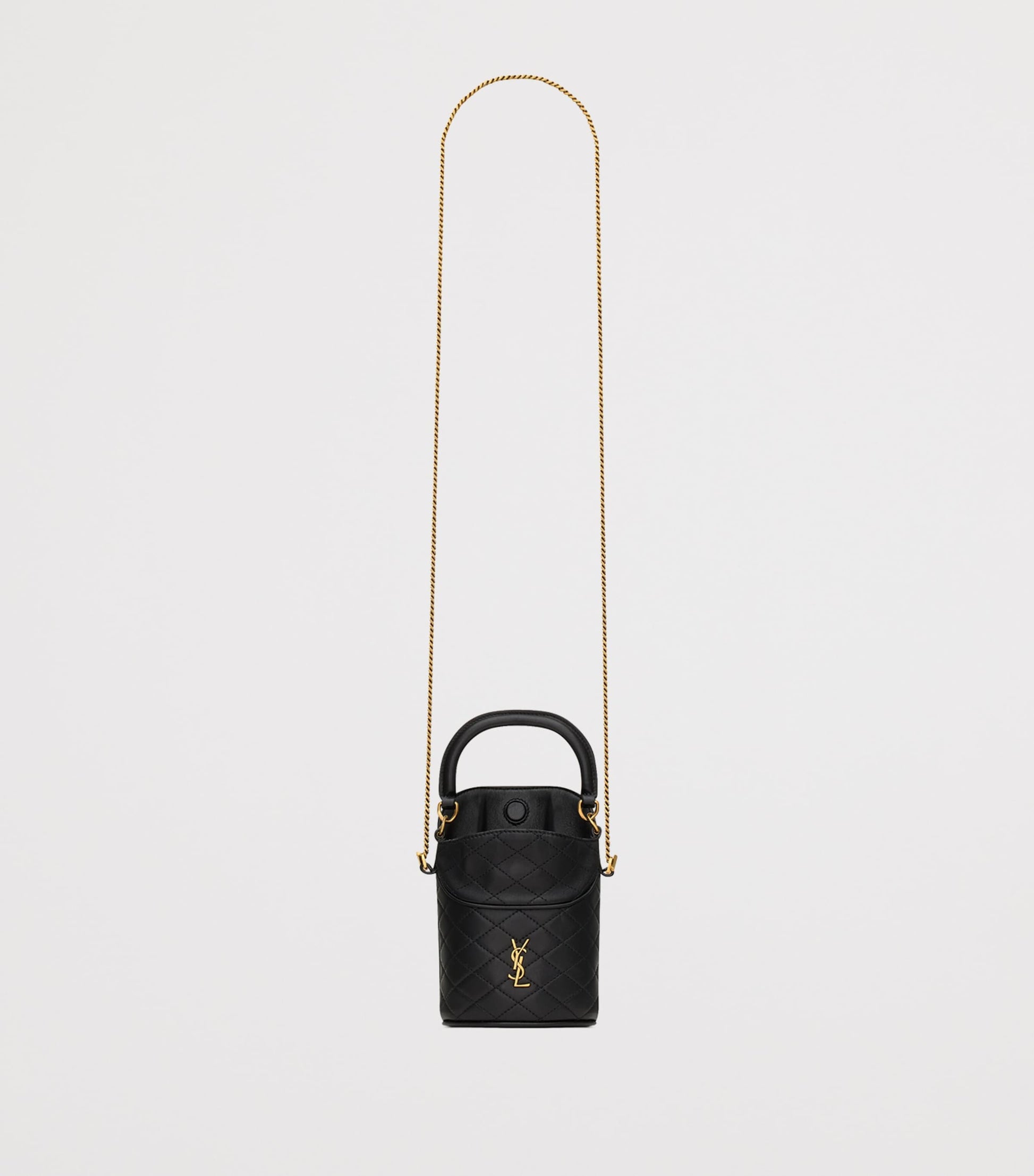 Saint Laurent Black Mini Gaby Bucket Bag