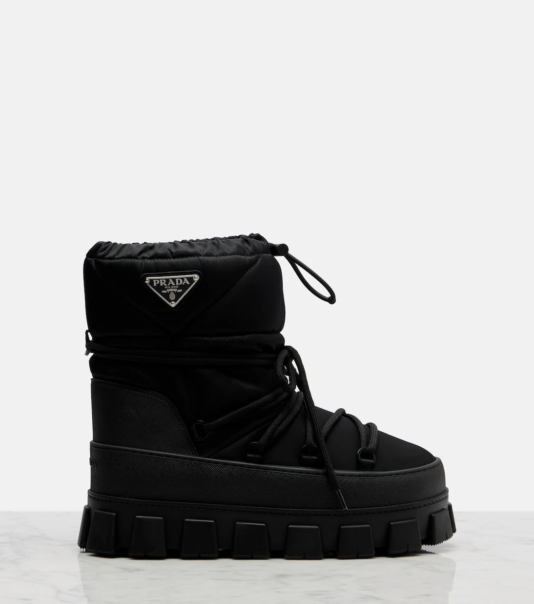 Prada - Re-Nylon gabardine snow boots