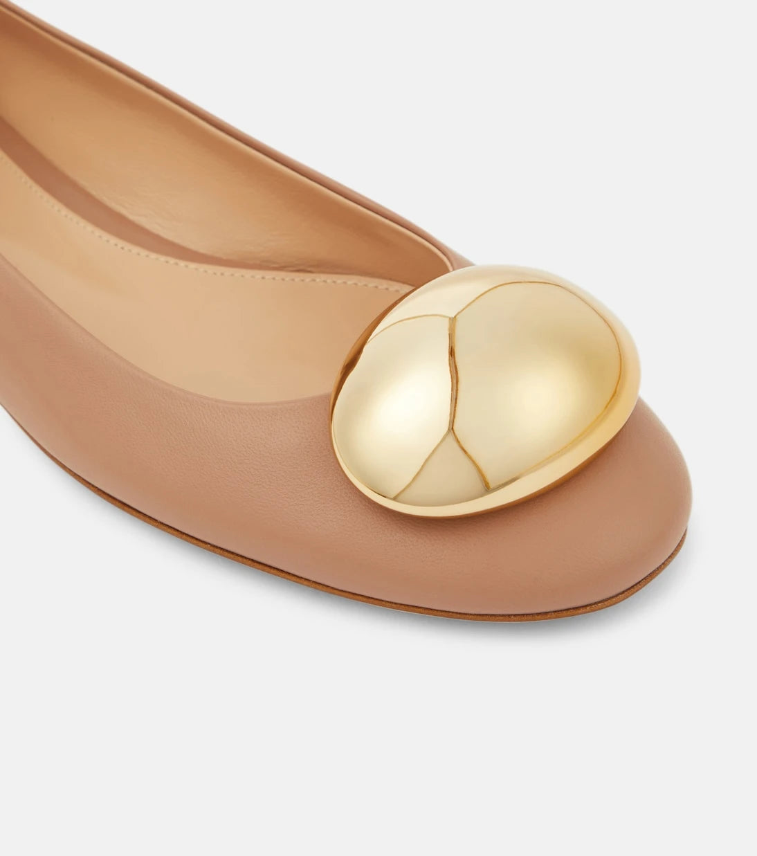Gianvito Rossi - Sphera leather ballet flats