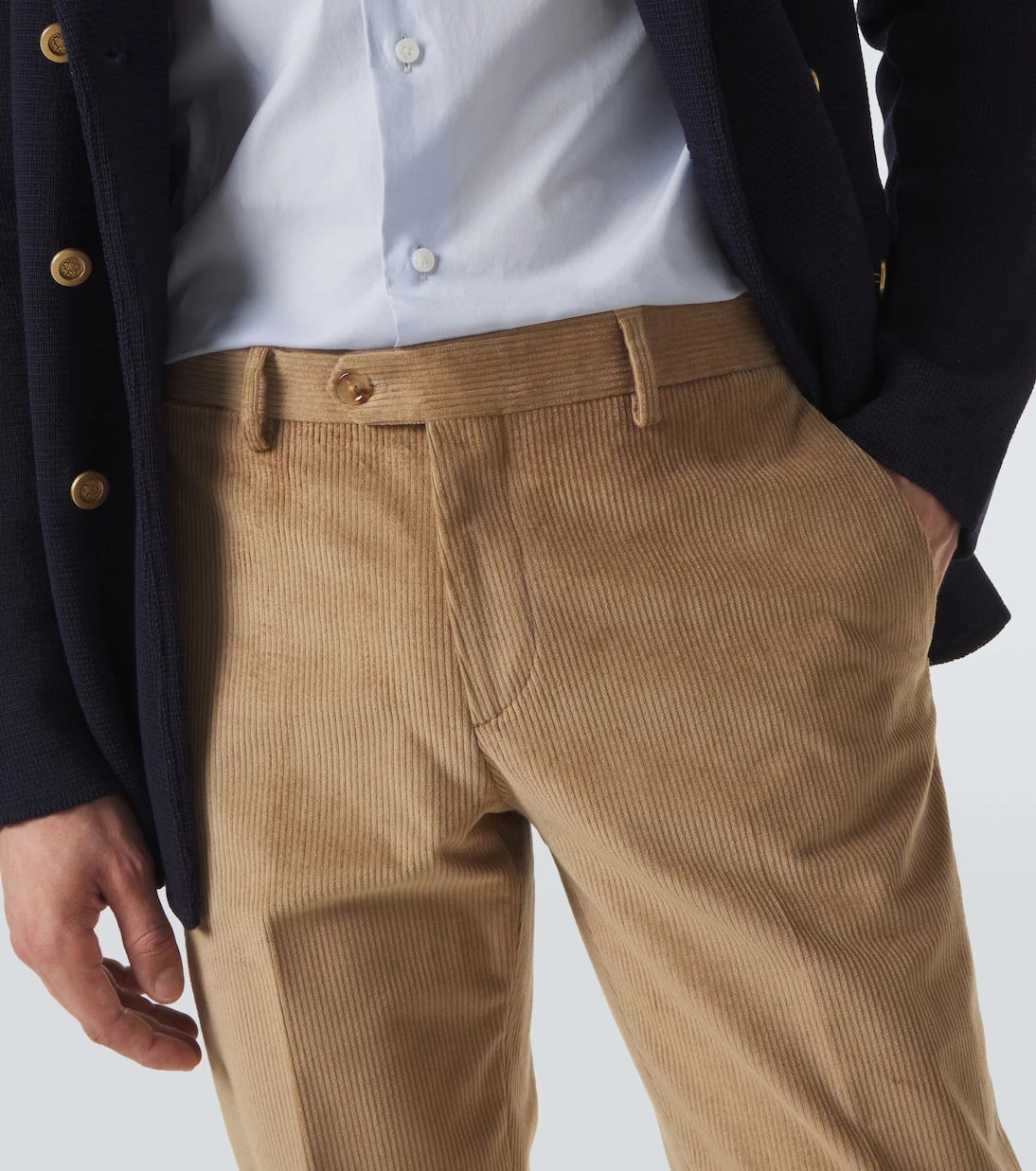 Lardini - Cotton corduroy slim pants