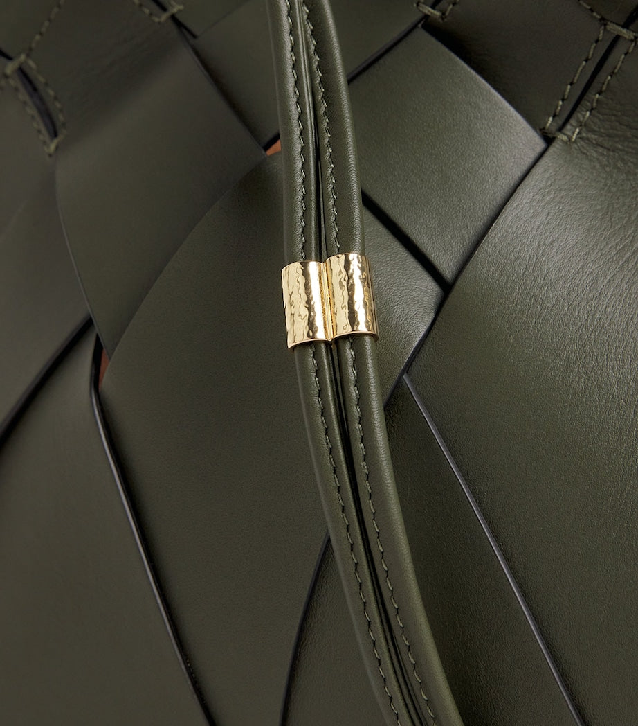 Black Leather Charlotte Cross-Body Bag