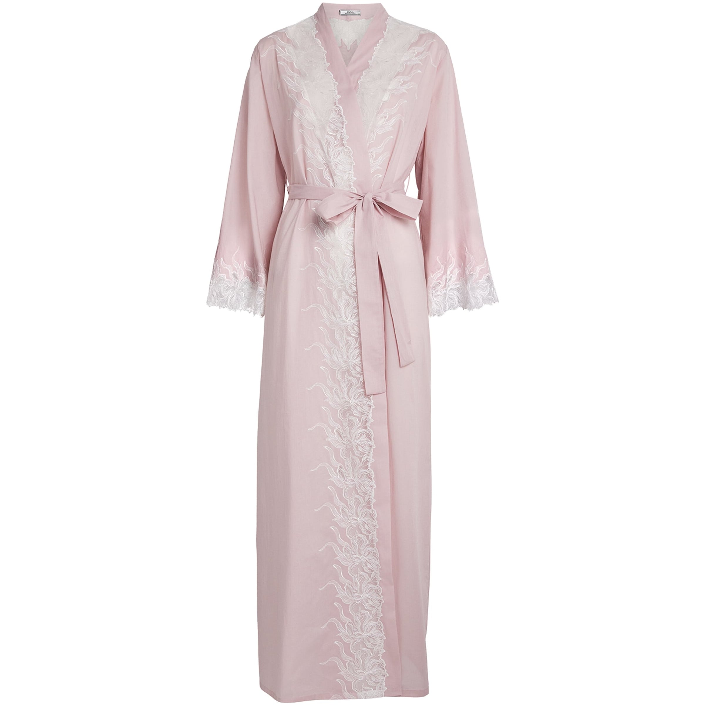 Bocan Cotton Lace-Trim Lilane Robe (XS/S)