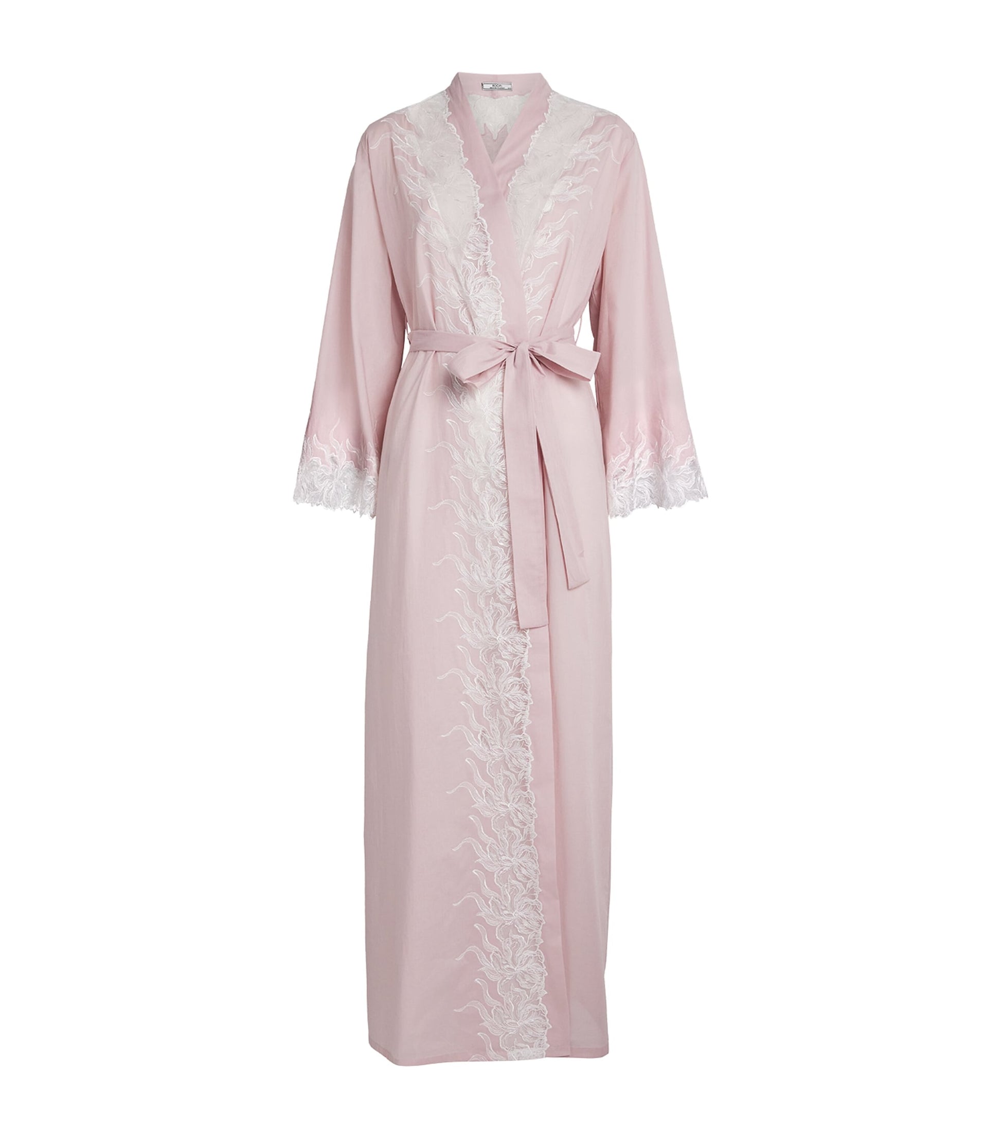 Bocan Cotton Lace-Trim Lilane Robe (XS/S)
