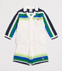 Casablanca Kids Cotton Crochet Stripe Shirt (3-14 Years)
