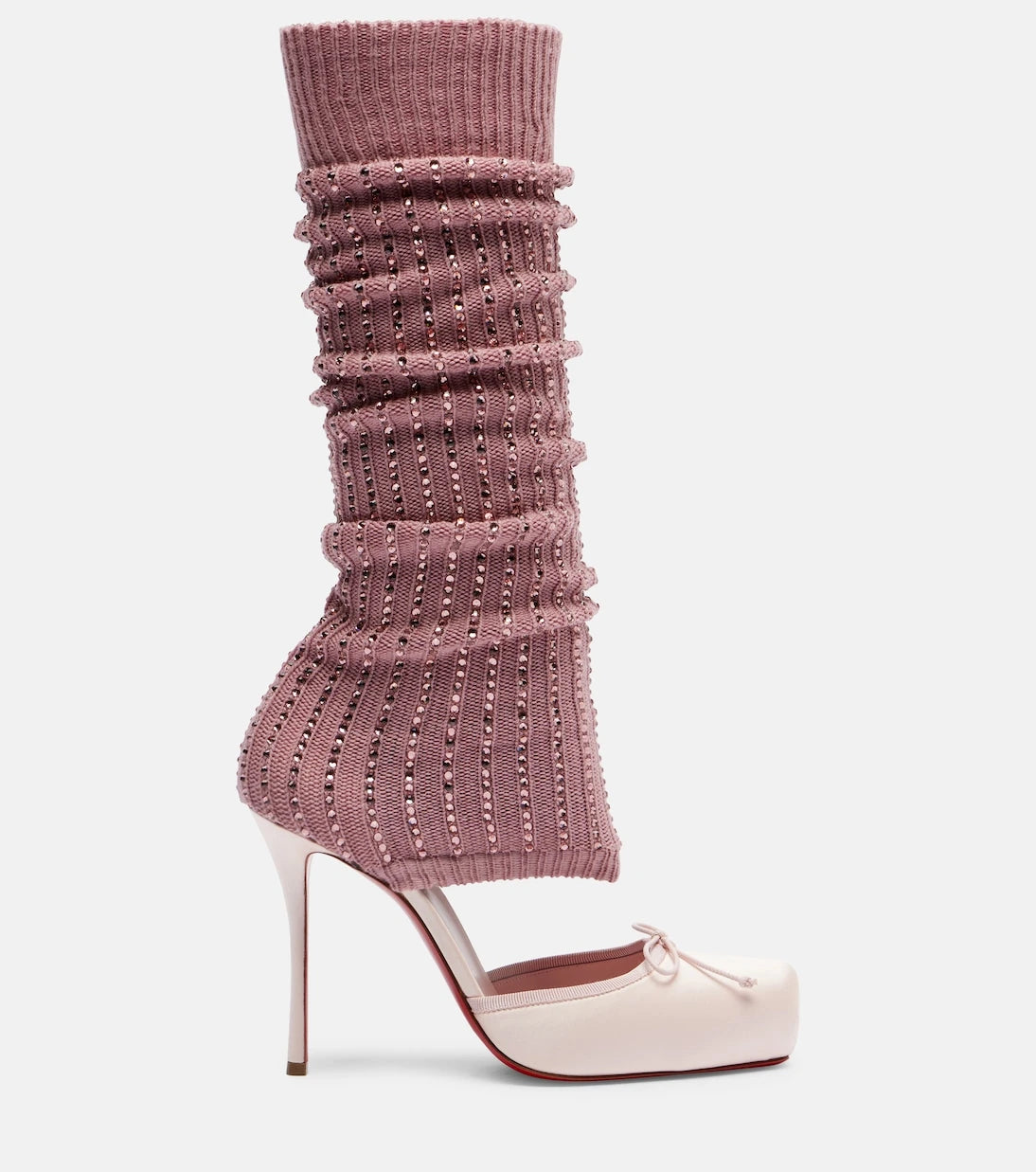 Christian Louboutin - حذاء كاسيا 100 بكعب عالي من الساتان