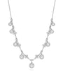 Medium Platinum and Diamond Beach Necklace