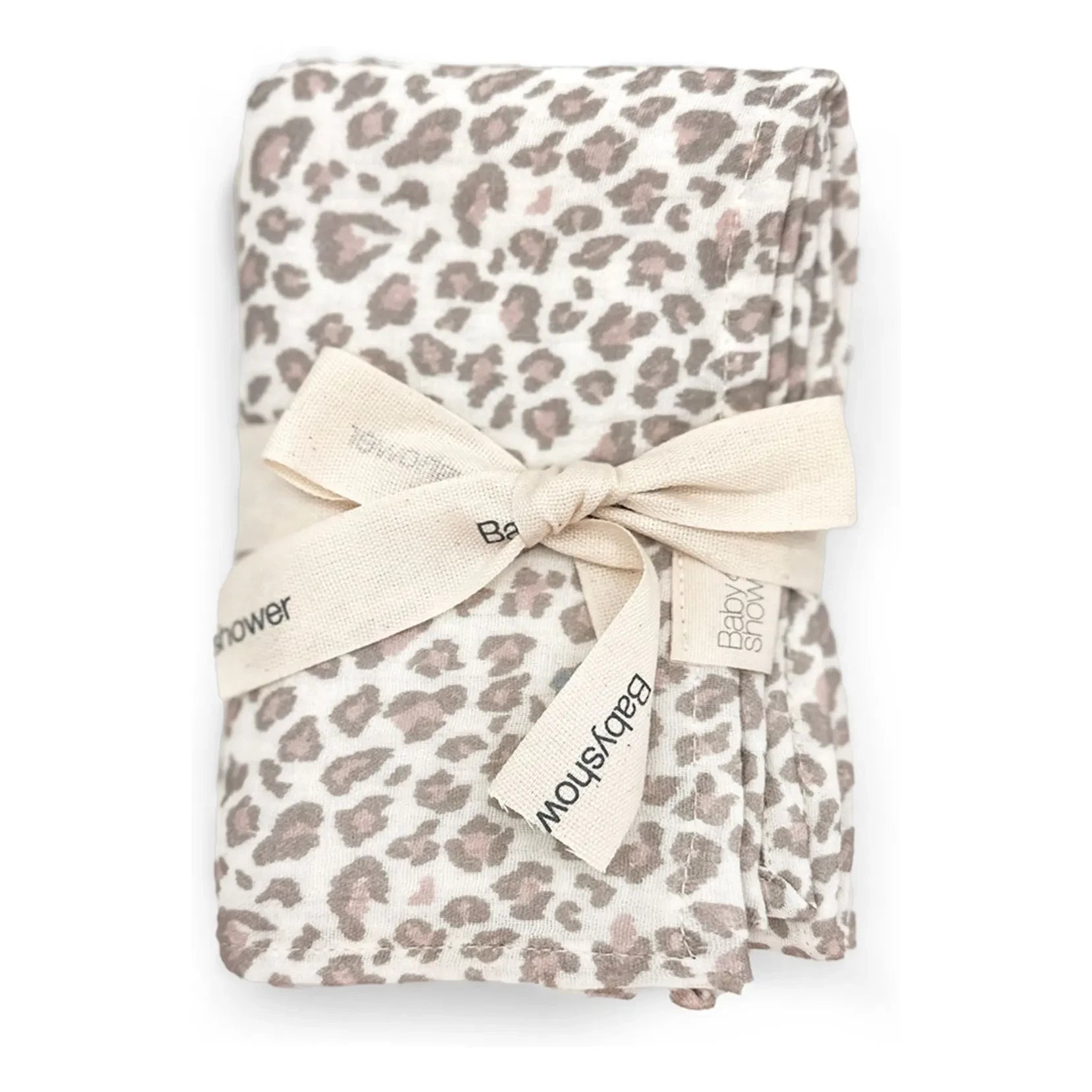 Babyshower - Leopard Nappies - Set of 3 | Ecru
